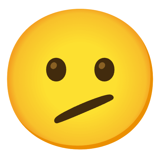 Face With Diagonal Mouth Emoji from Noto Emoji Set