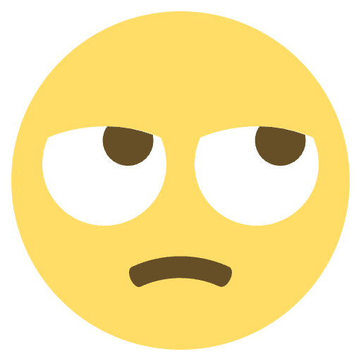 Face With Rolling Eyes Emoji from EmojiTwo Colors Set