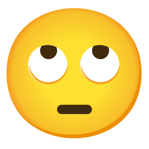 Face With Rolling Eyes Emoji from Noto Emojis Set