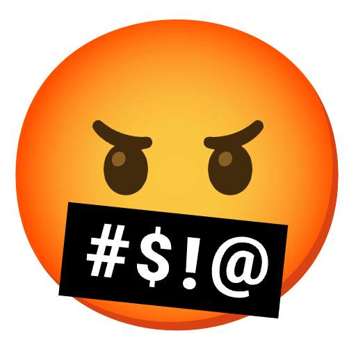Face With Symbols On Mouth Emoji from Noto Emoji Set