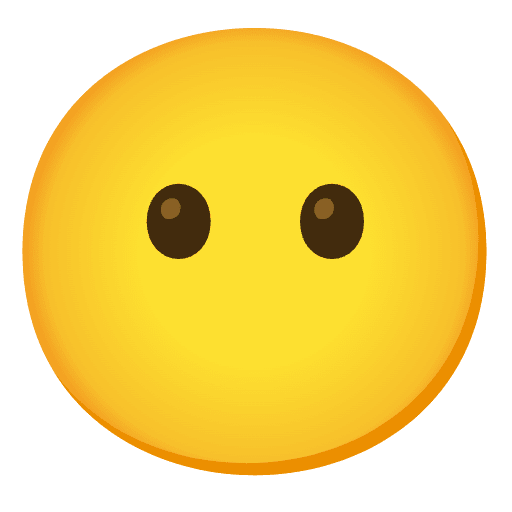 Face Without Mouth Emoji from Noto Emojis Set