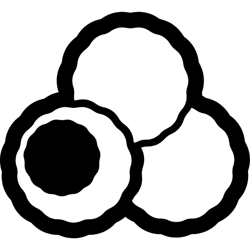 Falafel High Contrast Emoji from Fluent Emoji High Contrast Set