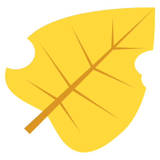 Fallen Leaf Element from EmojiTwo Colors Set