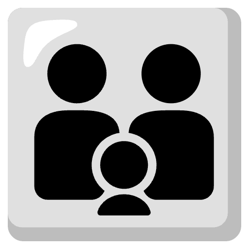 Family Adult Adult Child Emoji from Noto Emoji Set