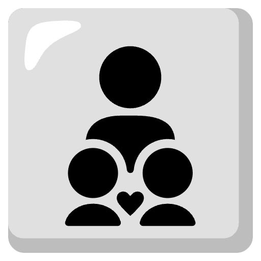 Family Adult Child Child Emoji from Noto Emoji Set