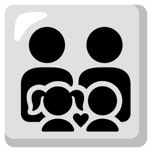 Family Man Man Girl Boy Element from Noto Emojis Set