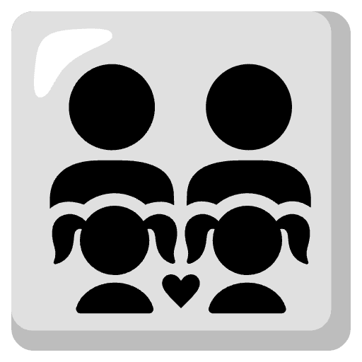 Family Man Man Girl Girl Emoji from Noto Emojis Set