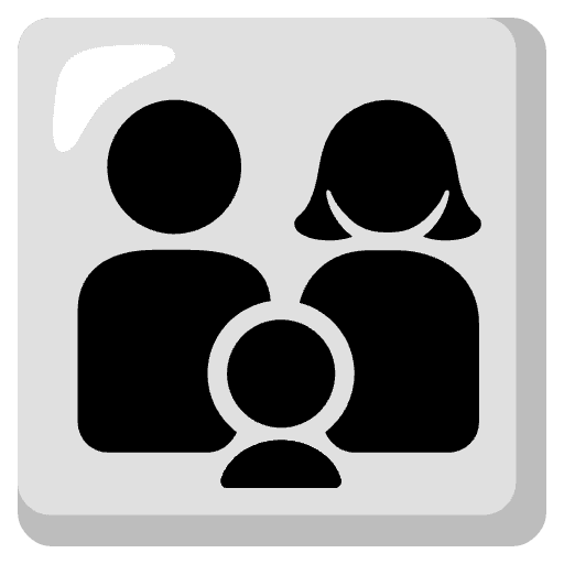 Family Man Woman Boy Element from Noto Emojis Set