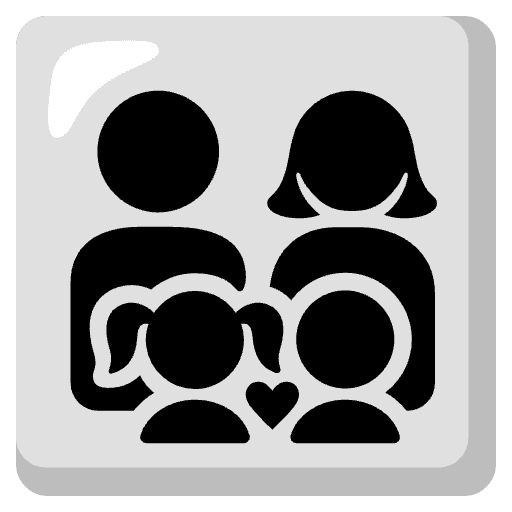 Family Man Woman Girl Boy Emoji from Noto Emojis Set