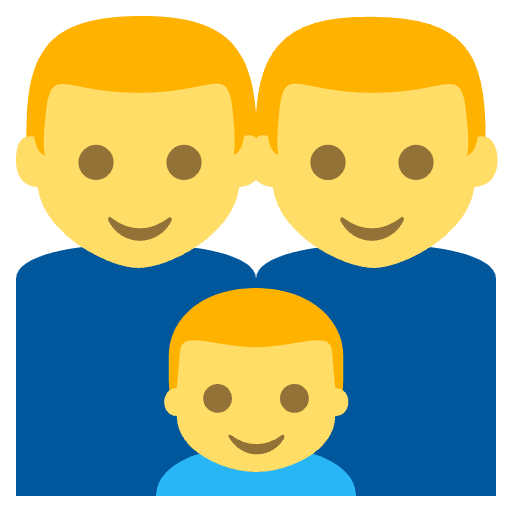 Family Manmanboy Emoji from EmojiTwo Colors Set