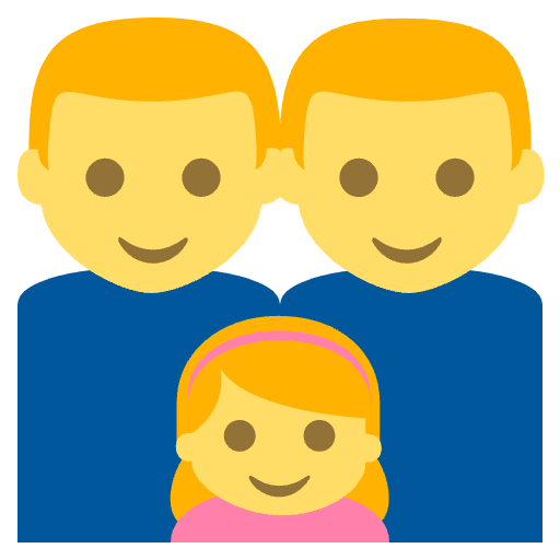 Family Manmangirl Element from EmojiTwo Colors Set