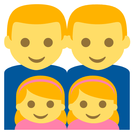 Family Manmangirlgirl Element from EmojiTwo Colors Set