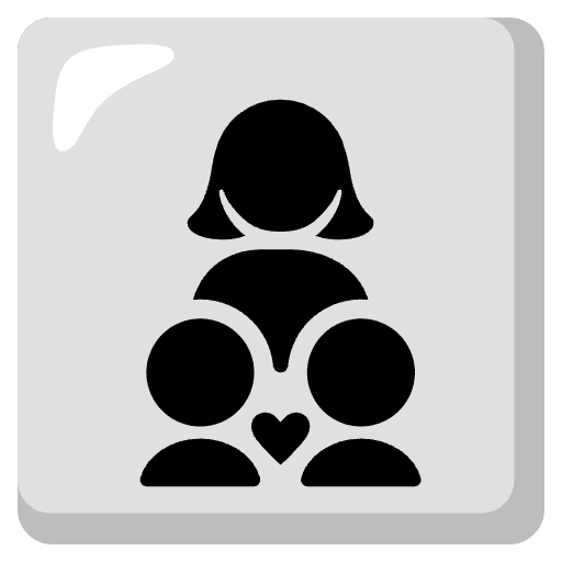 Family Woman Boy Boy Element from Noto Emojis Set