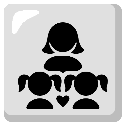 Family Woman Girl Girl Emoji from Noto Emoji Set