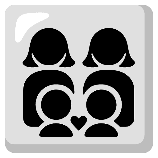 Family Woman Woman Boy Boy Emoji from Noto Emoji Set