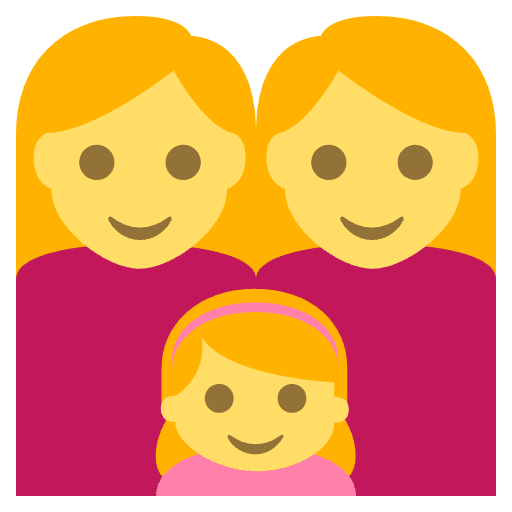 Family Womanwomangirl Emoji from EmojiTwo Colors Set