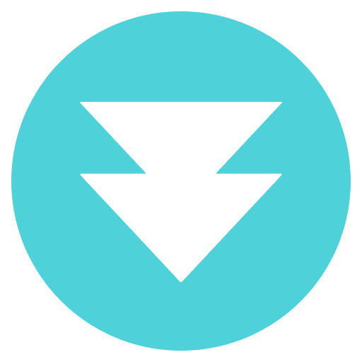 Fast Down Button Emoji from EmojiTwo Colors Set