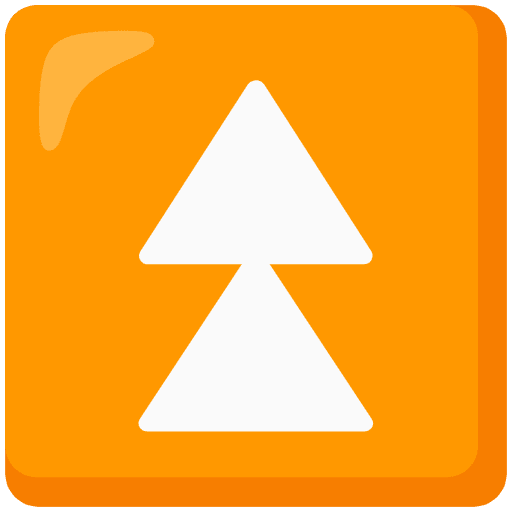 Fast Up Button Emoji from Noto Emoji Set
