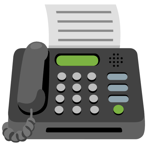 Fax Machine Emoji from Noto Emojis Set