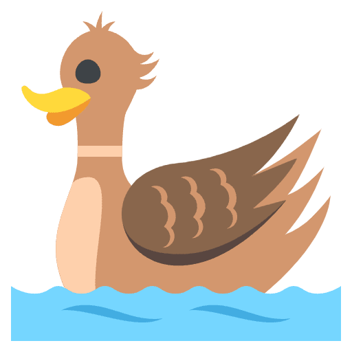 Female Duck Element from EmojiTwo Colors Set