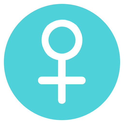 Female Sign Emoji from EmojiTwo Colors Set