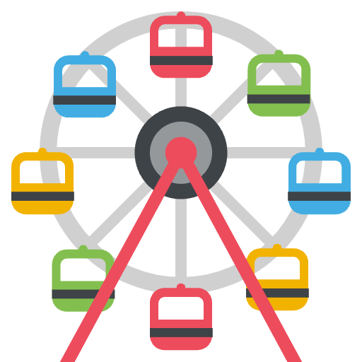 Ferris Wheel Emoji from EmojiTwo Colors Set