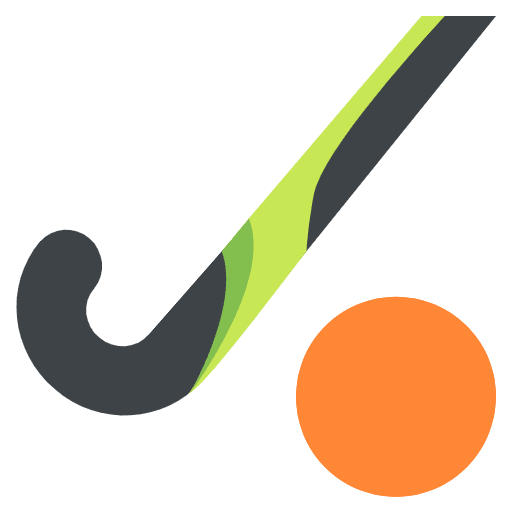 Field Hockey Emoji from EmojiTwo Colors Set