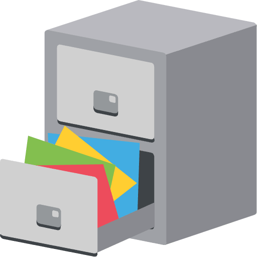 File Cabinet Emoji from EmojiTwo Colors Set