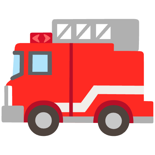 Fire Engine Emoji from Noto Emojis Set