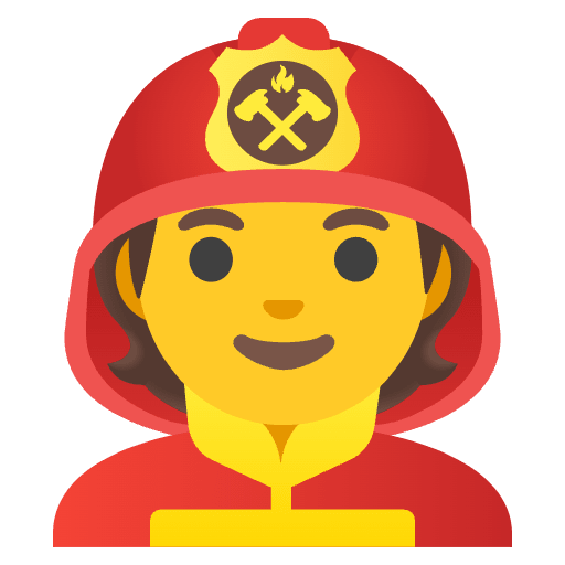 Firefighter Element from Noto Emojis Set