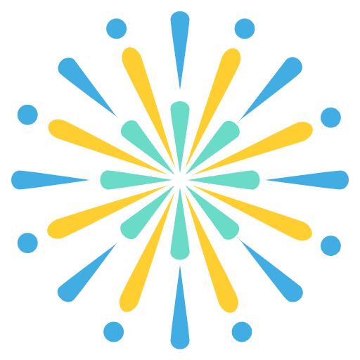 Fireworks Emoji from EmojiTwo Colors Set