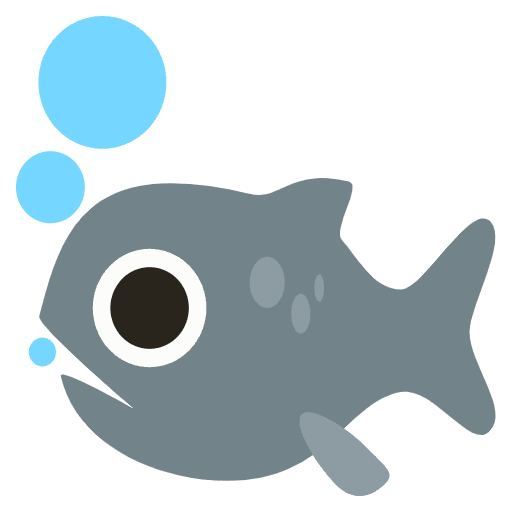 Fish Emoji from EmojiTwo Colors Set