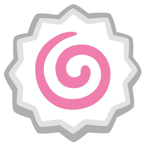Fish Cake With Swirl Emoji from Noto Emojis Set