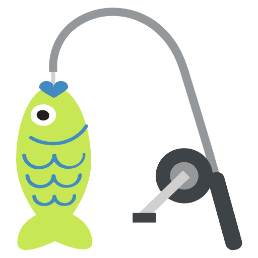 Fishing Pole Emoji from EmojiTwo Colors Set