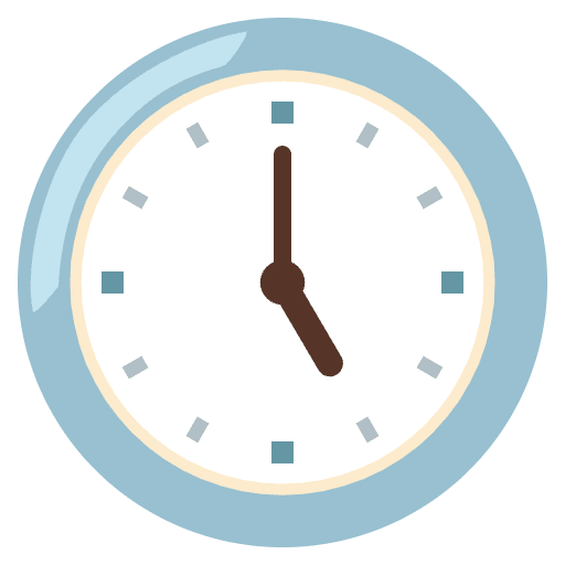 Five O’clock Emoji from Noto Emojis Set
