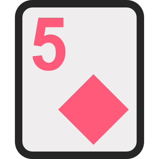 Five Of Diamonds Element from EmojiTwo Colors Set