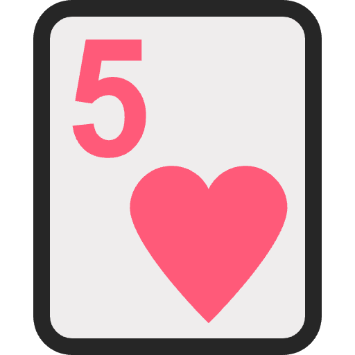 Five Of Hearts Element from EmojiTwo Colors Set