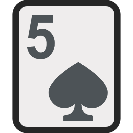 Five Of Spades Emoji from EmojiTwo Colors Set