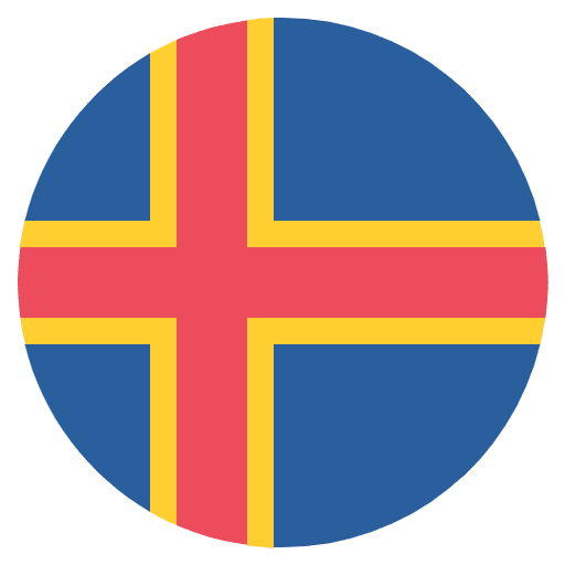 Flag Åland Islands Emoji from EmojiTwo Colors Set