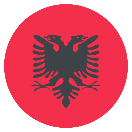 Flag Albania Element from EmojiTwo Colors Set