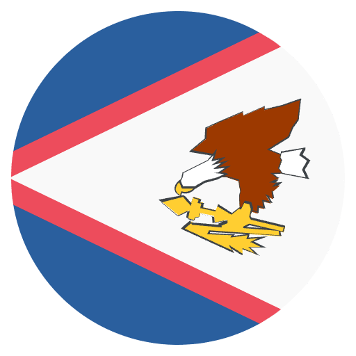 Flag American Samoa Emoji from EmojiTwo Colors Set
