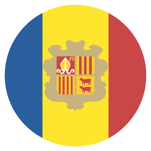 Flag Andorra Element from EmojiTwo Colors Set