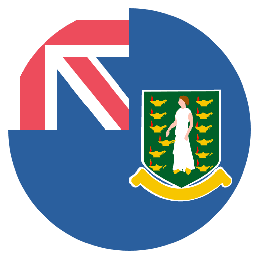 Flag British Virgin Islands Element from EmojiTwo Colors Set