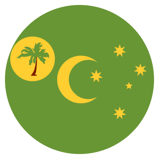 Flag Cocos Keeling Islands Emoji from EmojiTwo Colors Set