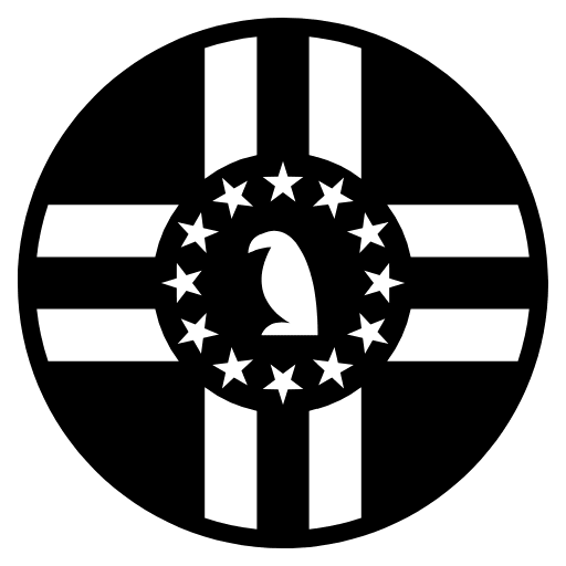 Flag Dominica Element from EmojiTwo Black Set