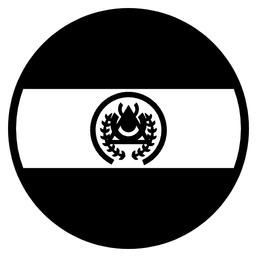 Flag El Salvador Emoji from EmojiTwo Black Set