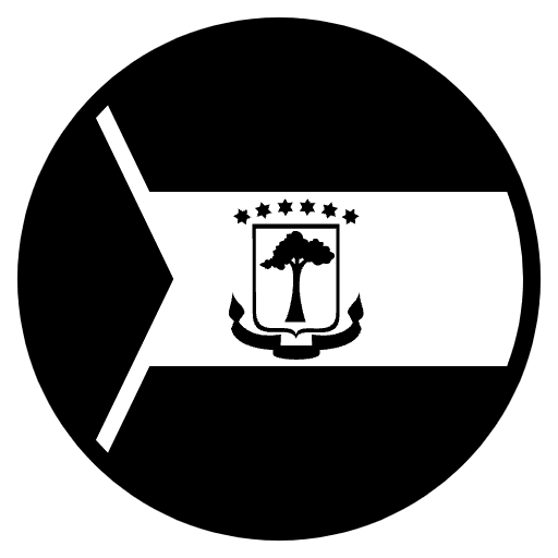 Flag Equatorial Guinea Emoji from EmojiTwo Black Set