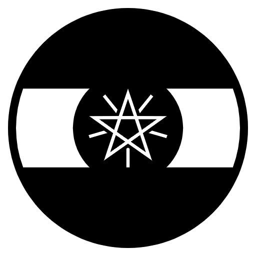 Flag Ethiopia Element from EmojiTwo Black Set