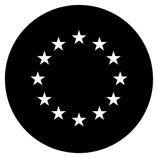 Flag European Union Emoji from EmojiTwo Black Set