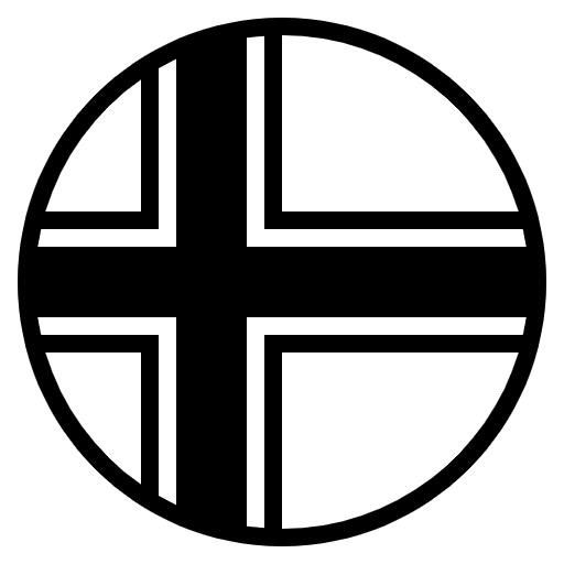 Flag Faroe Islands Emoji from EmojiTwo Black Set